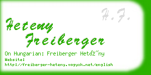 heteny freiberger business card